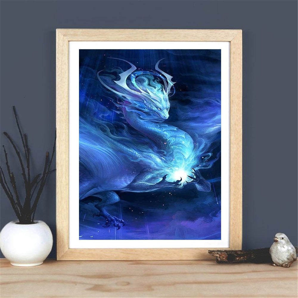 Blue Dragon Diamond Painting – Fiyo Diamond Painting