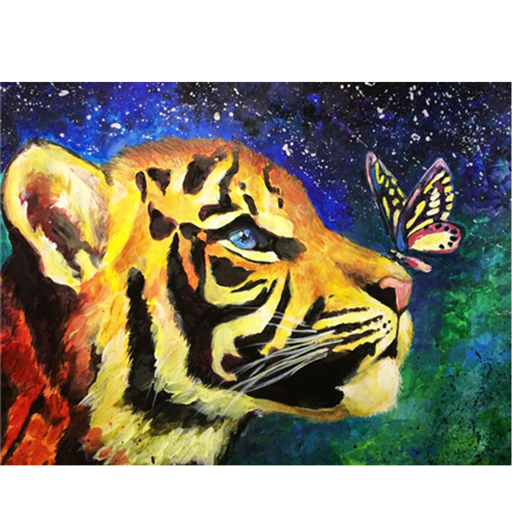 Blue Eyed Tiger - Animal Diamond Painting – All Diamond Painting Art