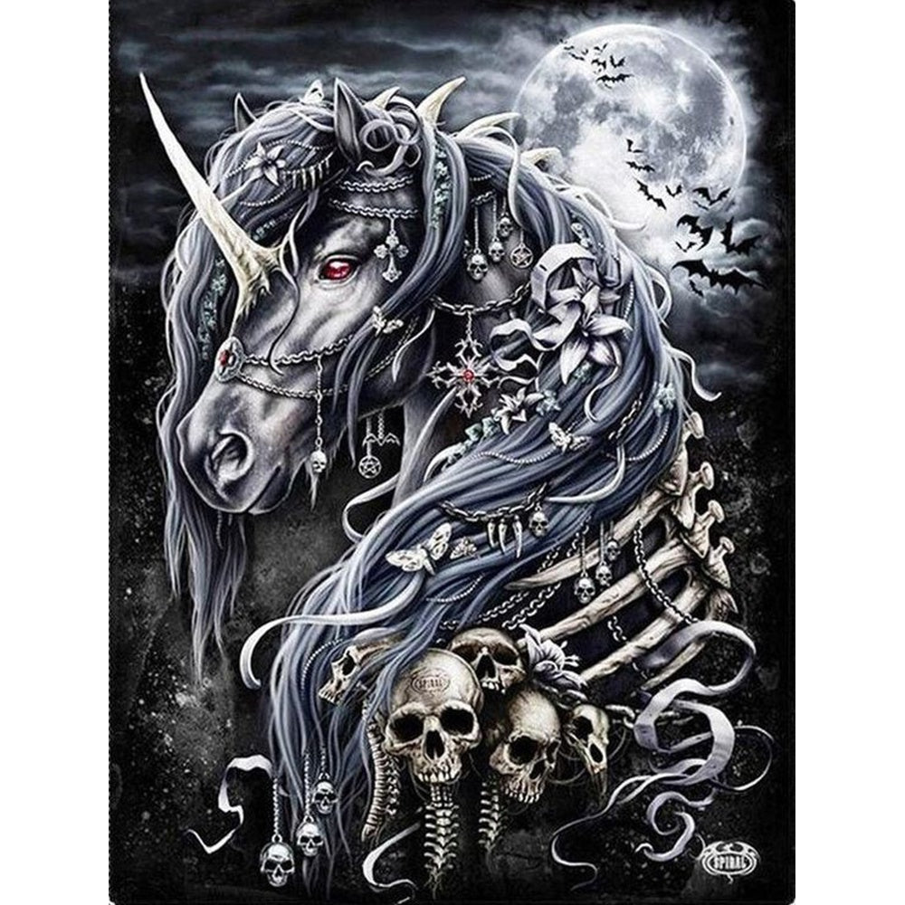 Black Unicorn Diamond Art Kit – Paint by Diamonds