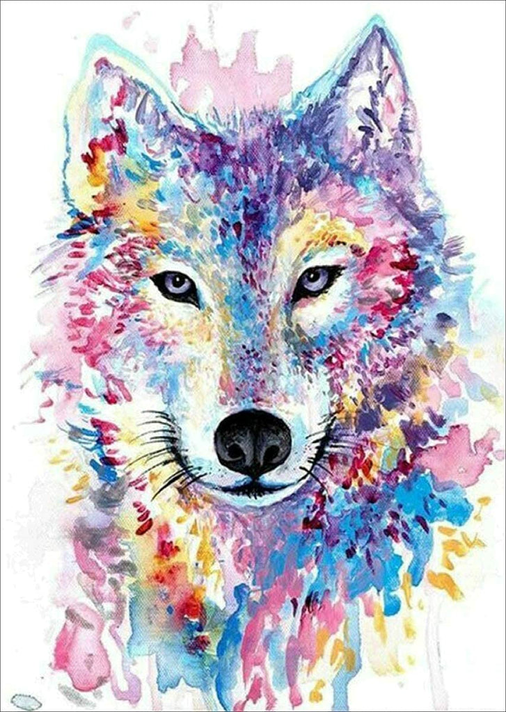 Moon Wolf, Diamond Painting